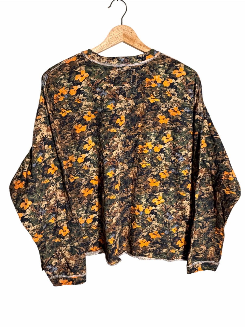 Free People Floral Print Long Sleeve Top - Picture 4 of 6